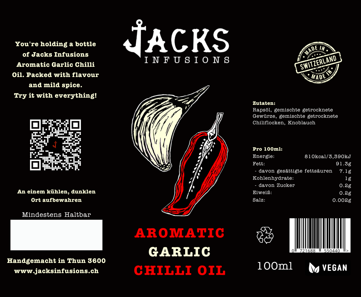 Aromatic Garlic Chilli Oil