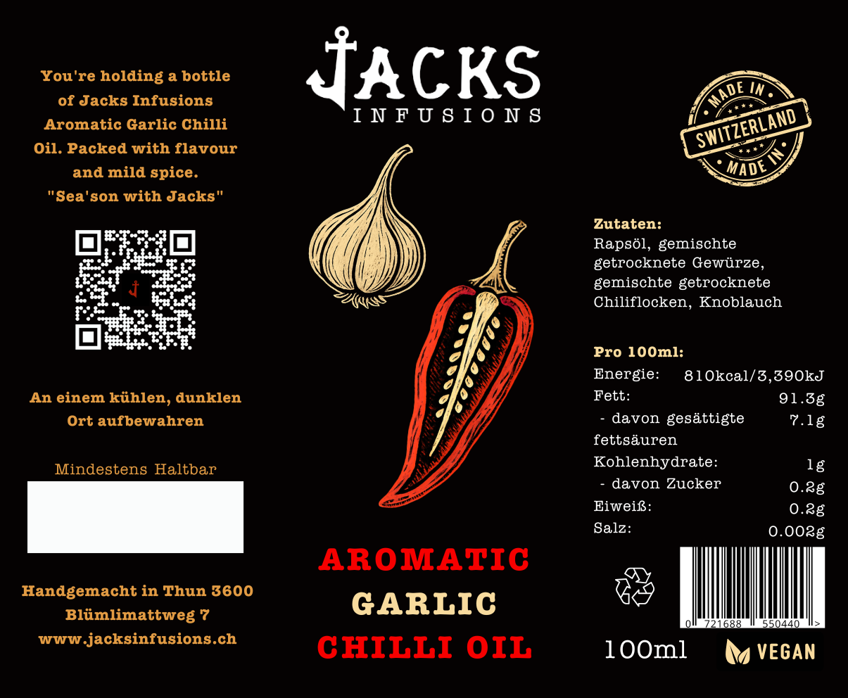 Aromatic Garlic Chilli Oil